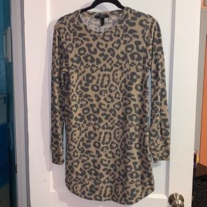 Dress, cheetah print, size small, long sleeve